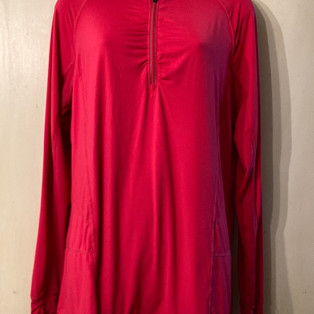 Tangerine 1/4 Zip Lightweight Pullover